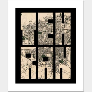 Tehran, Iran City Map - Vintage Posters and Art